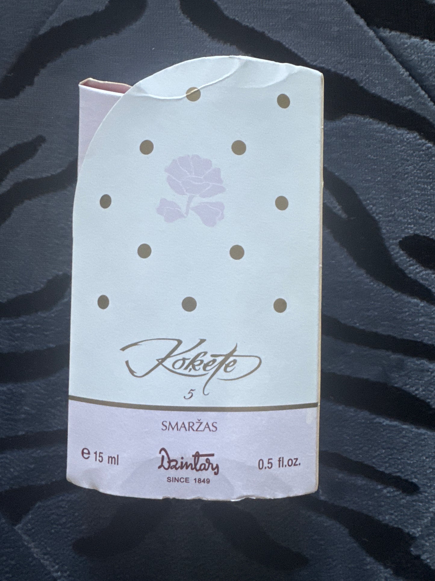 Dzintars Perfume "KOKETE" 15 ml. 0.5 fl.oz. EAU DE PARFUM