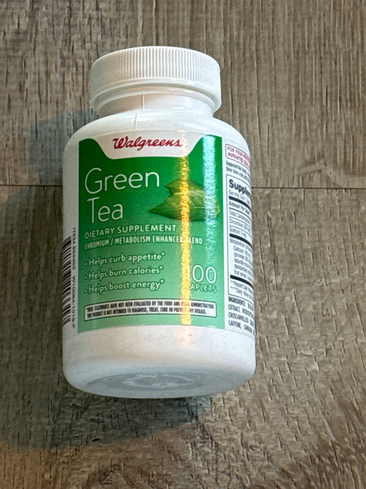 Green Tea 100 caplets exp 11/2025
