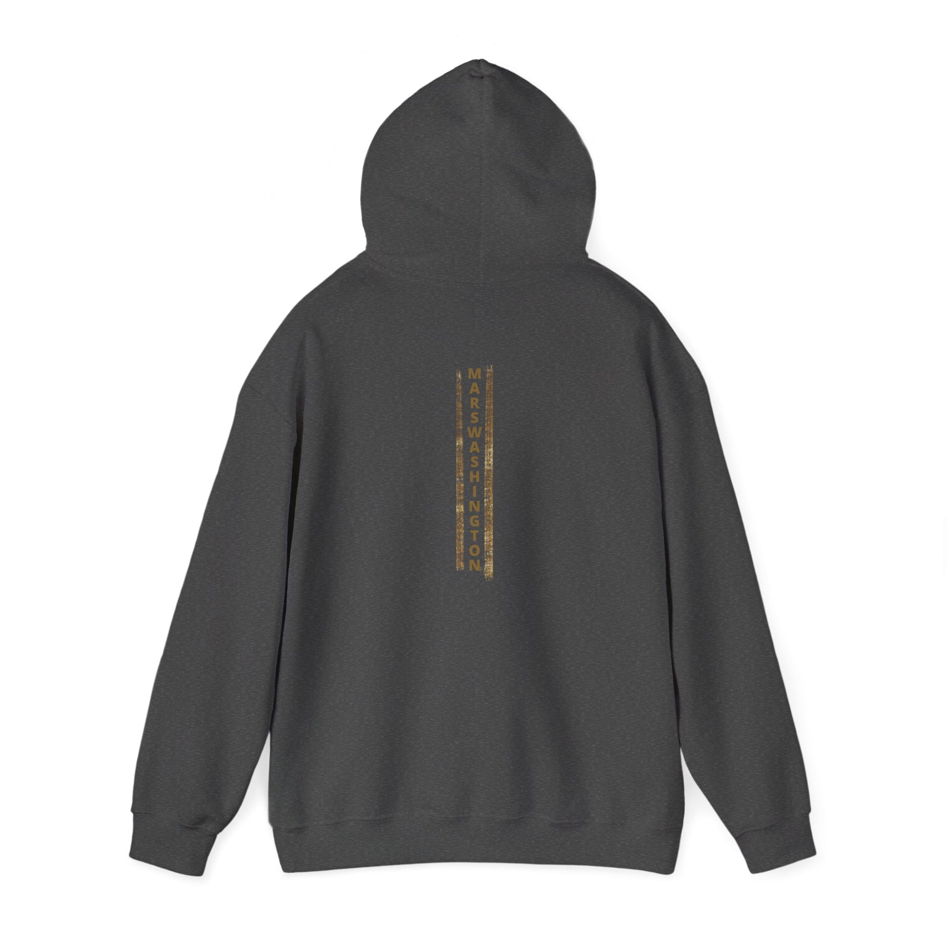 Unisex MARSWASHINGTON hoodie by ITAALE with kangaroo pocket and matching drawstring