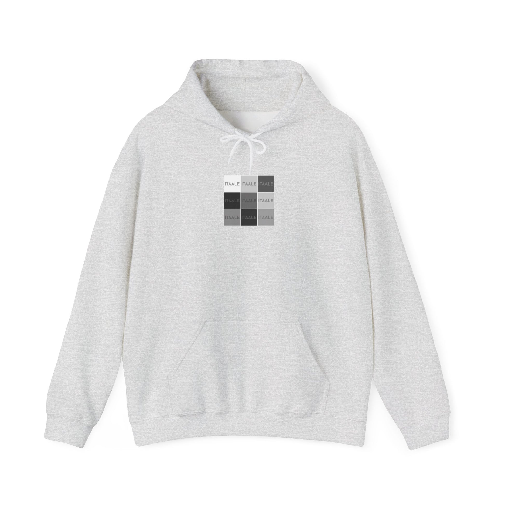 ITAALE unisex hoodie with minimalist front print and cozy kangaroo pocket