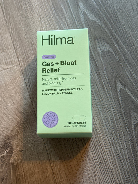 Hilma Natural Gas & Bloating Natural Herbal Relief 28 Capsules Exp. 11/25