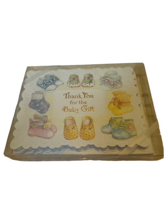 Carol Wilson Baby Gift Thank You Cards – Boxed Set of 10 Blank Note Cards with Envelopes
