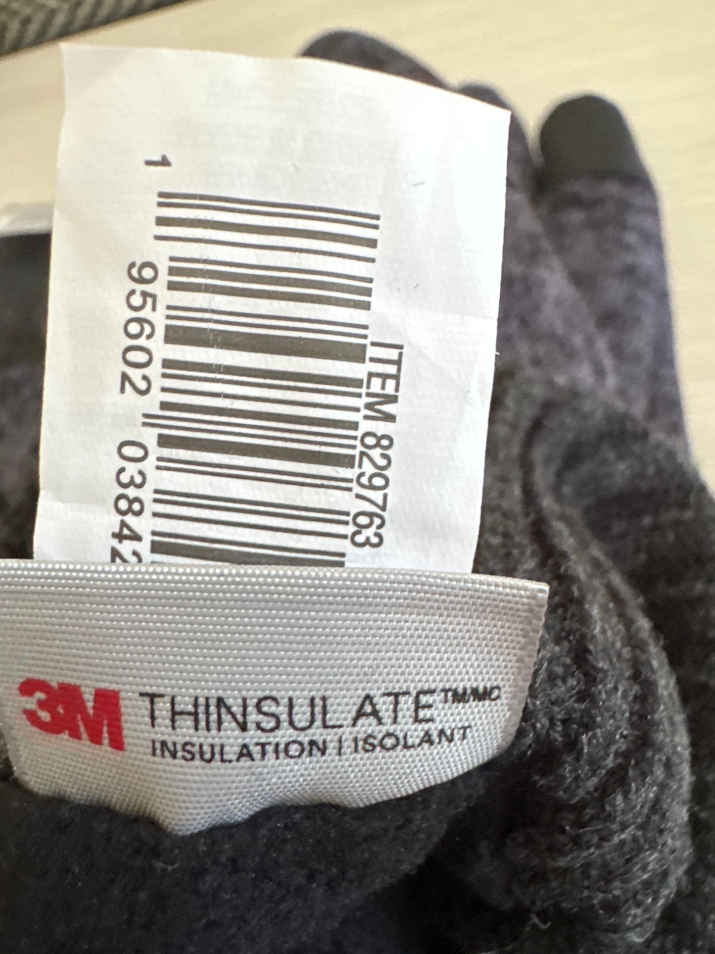 Set of 2 pairs West Loop 3M Thinsulate knit gloves in heather gray, one size
