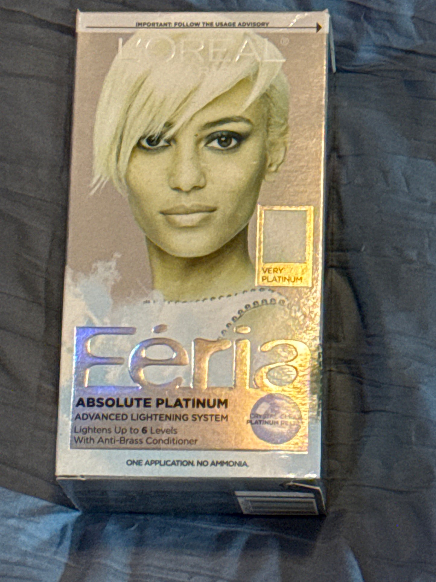 Loreal FERIA Advanced Lightening System Absolute Platinum~VERY PLATINUM