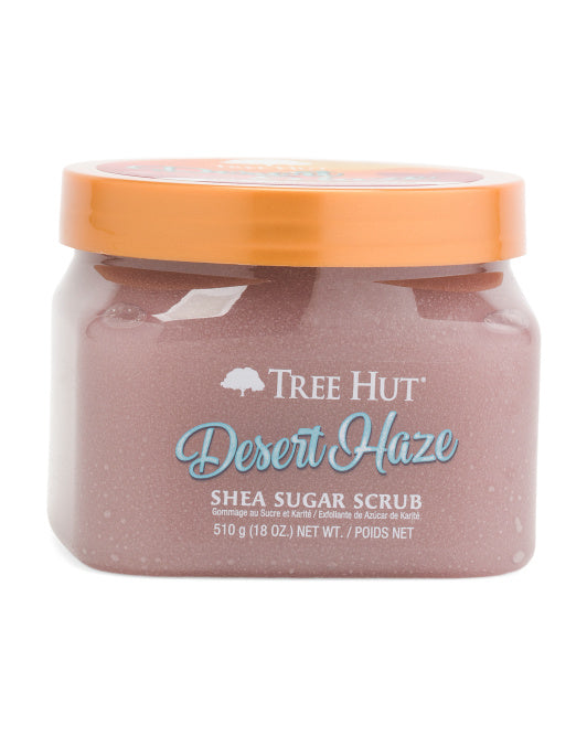 Exfoliating sugar scrub with shea butter – 18oz jar with amber lid