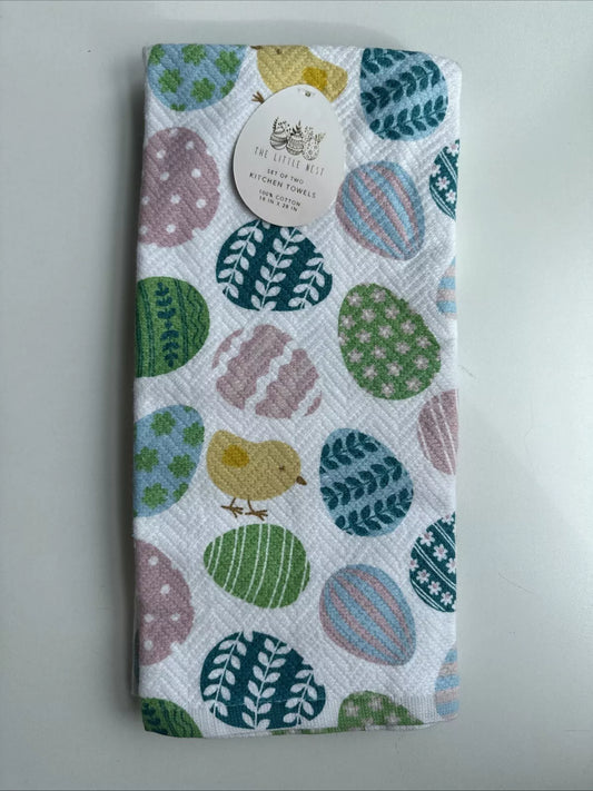 Set of 2 Kitchen Towels – 100% Cotton