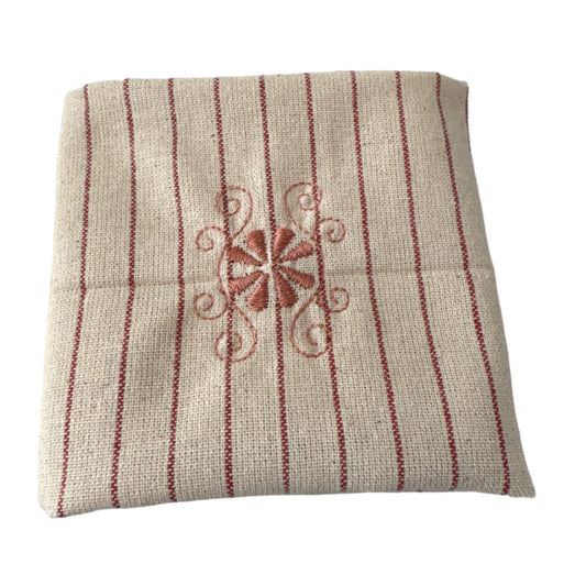 Napkins 100% unbleached cotton 12" x 12" 6 pack Design A